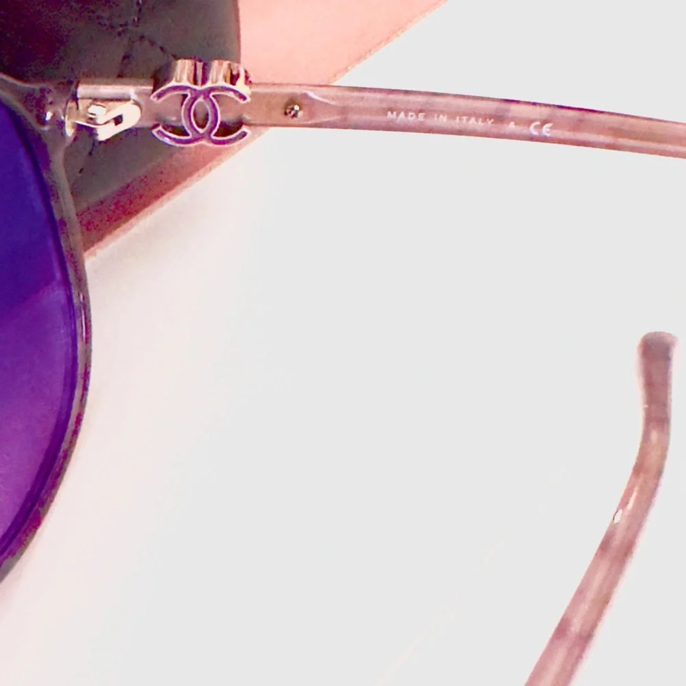 Chanel Sunglasses w Enameled CC Logo Charms